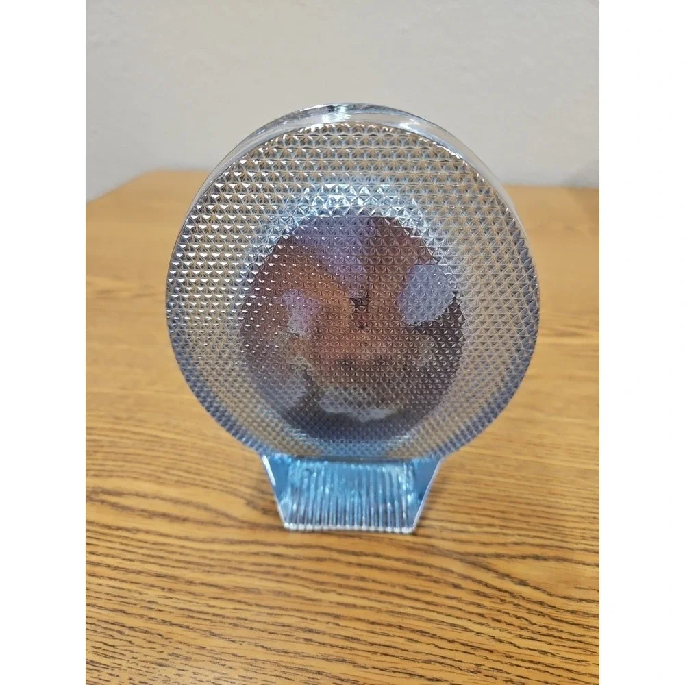 STUDIO NOVA-MAKASA LEAD CRYSTAL OVAL SHAPED PICTURE FRAME BLUE COLOR‎